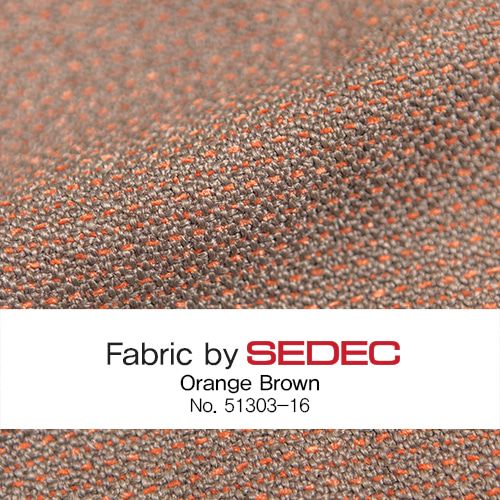 Fabric by SEDEC트위드 원단 (오렌지 브라운)51303-16