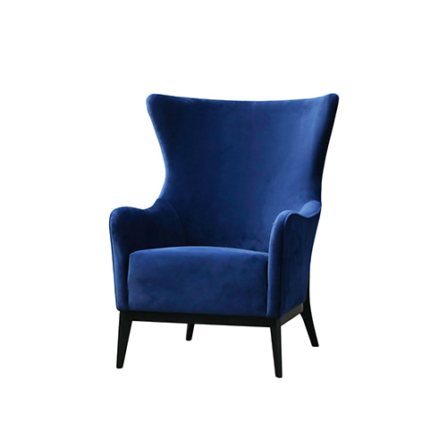 Zacc collection by SEDEC B Lounge Chair B 라운지 체어 - BL266(블루 벨벳)